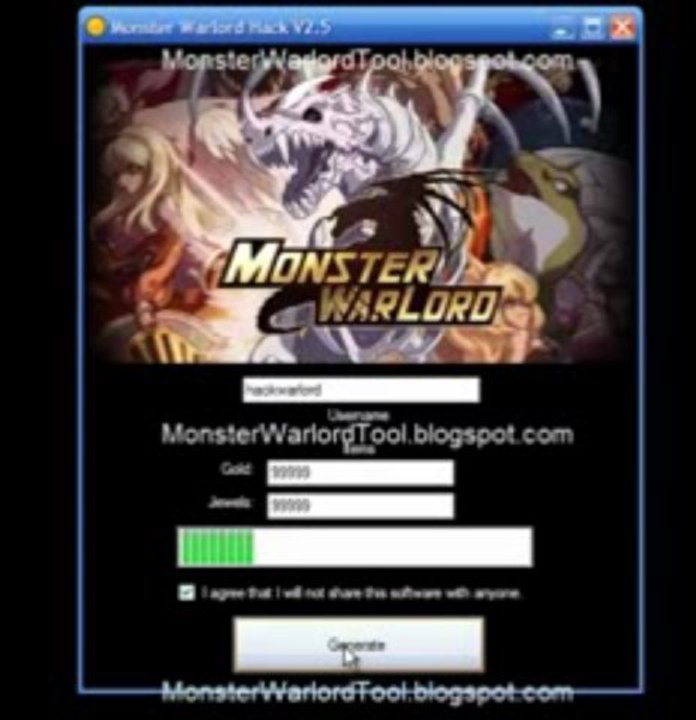 PROOF Monster Warlord Hack / Pirater / FREE Download June - July 2013 Update
