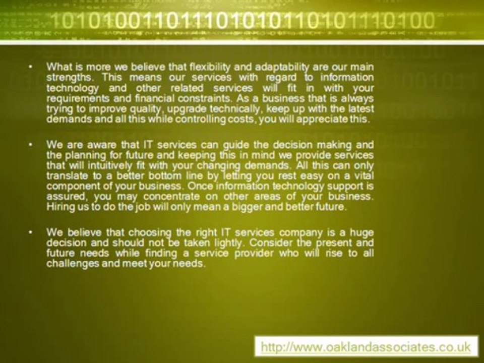 Technical Service Support, IT services company