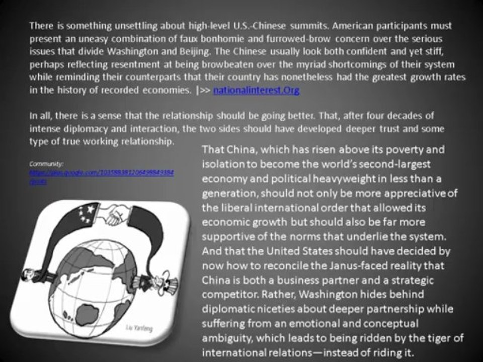 CCMA (Crown capital management Asia): Can U.S.-Chinese Relations Be Saved?