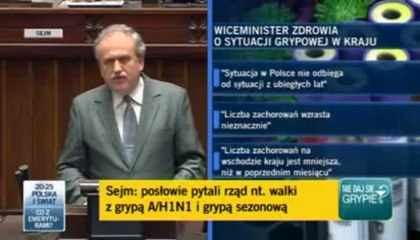 Wiceminister zdrowia - Są podejrzenia śmierci po szczepieniu na AH1N1