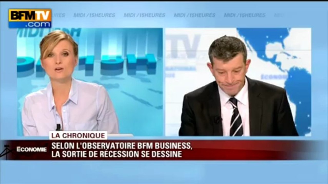 Chronique éco de Nicolas Doze: selon l'Observatoire BFM business, la sortie de récession se dessine - 14/06