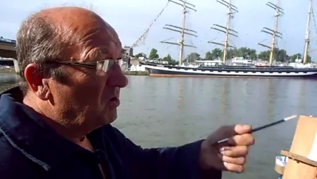 Les artistes peintres inspirés par l'Armada de Rouen