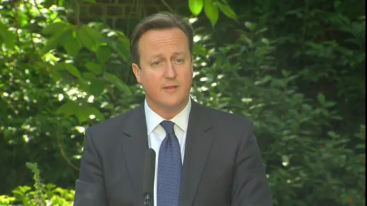 Cameron on chemical weapons in Syria