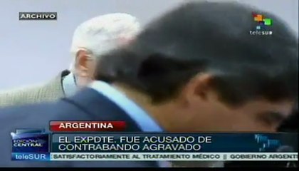 Ex pdte. argentino Carlos Menem condenado por contrabando agravado