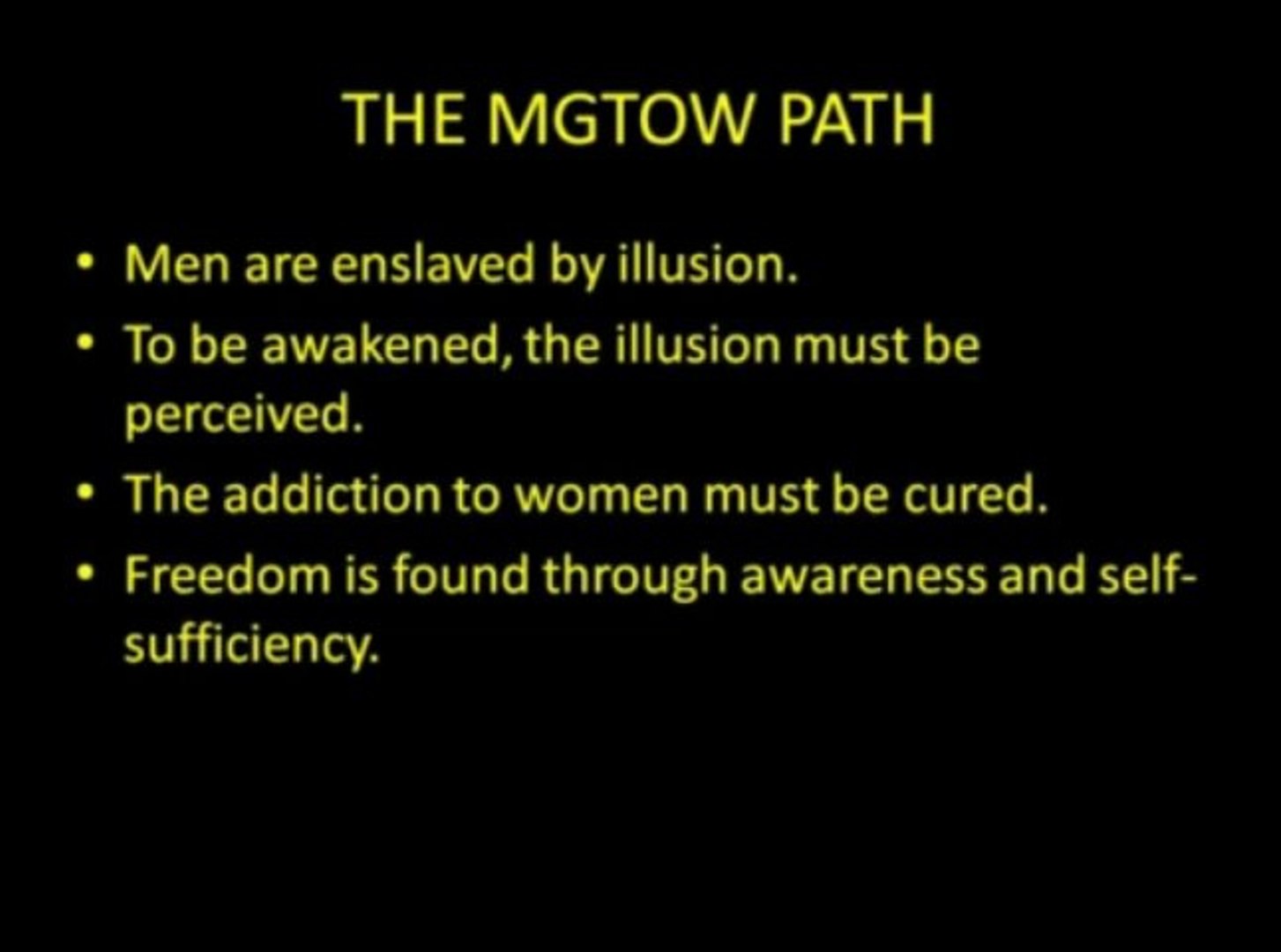 Patrick Henry, 2012-11-30 - How Do You Make a MGTOW?