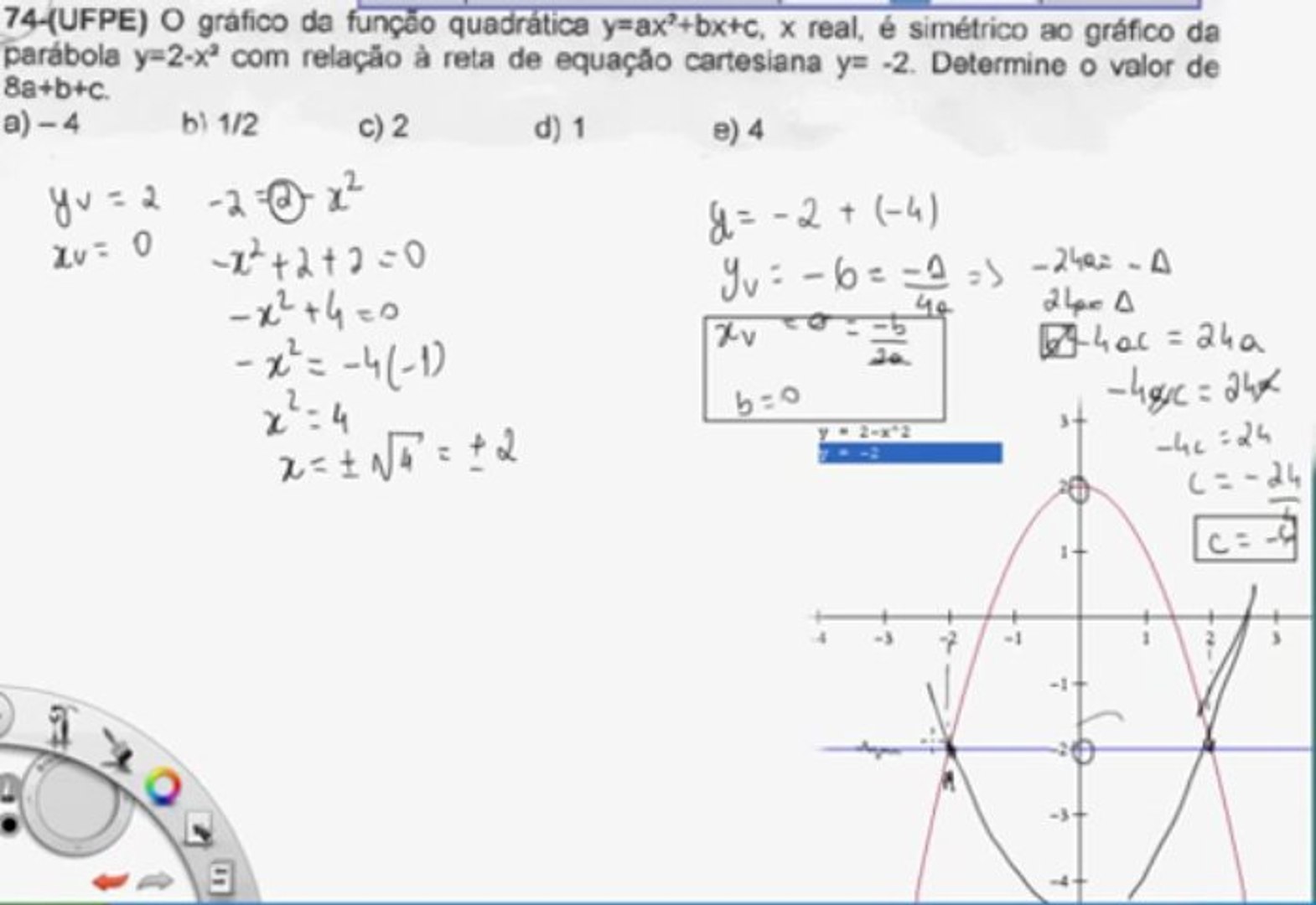 Funcao Do Segundo Grau Resolucao Lista Questao 74 Video Dailymotion