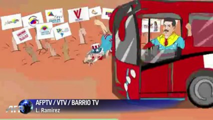 New cartoon of Chavez in heaven mocks Uncle Sam