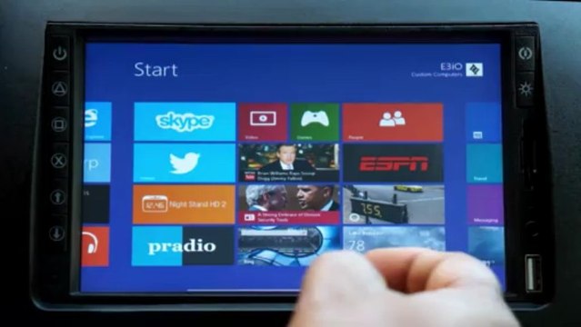 E3iO 2Din CarPC With Windows 8 | Car Computer 7 Touch Screen with Hotspots (Wi-Fi)