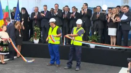 Inauguration d'un pont entre la Roumanie et la Bulgarie