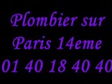 Plombier Paris 14 : 01 40 18 40 40 plomberie