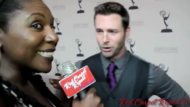 Eric Martsolf, talks Booster Gold, at the 40th Daytime Emmy Awards Nominee Reception @ericmartsolf