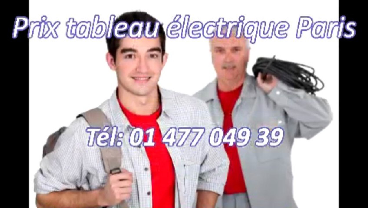 Prix tableau électrique Tél: 01 477 049 39