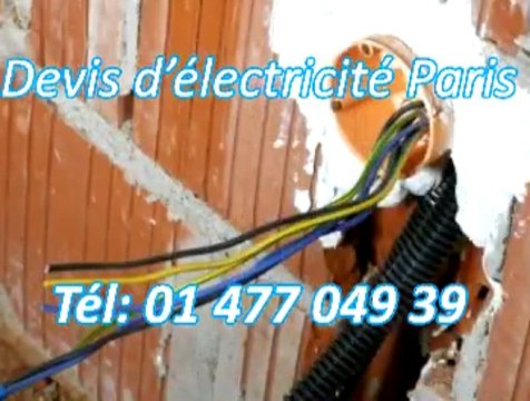 Devis d’électricité Tél: 01 477 049 39
