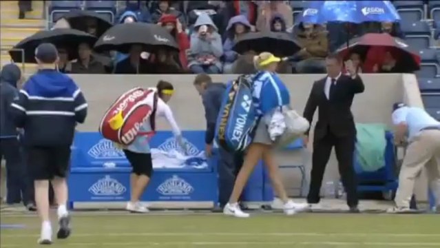 Birmingham: Regen-Chaos! Teenagerin Vekic trotzt dem Wetter