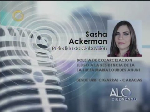 Jueza María Lourdes Afiuni recibió boleta de excarcelación