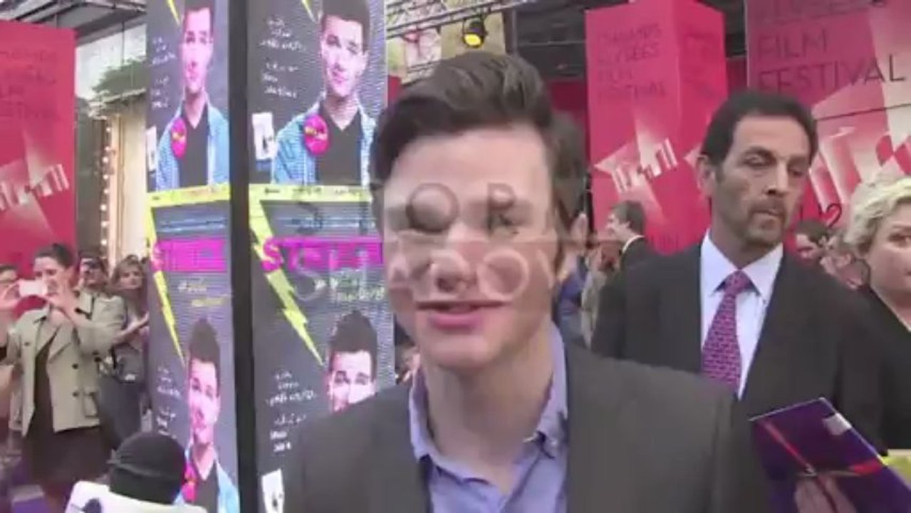 Chris promotes his new book and movie in Paris