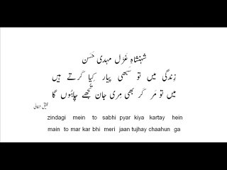 Mehdi Hassan tujh ko chu loon to phir Live Performance in USA