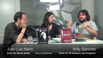 Juan Luis Marín ('Almas grises') y Willy Sánchez ('El fontanero del Congreso'). 14-6-2013