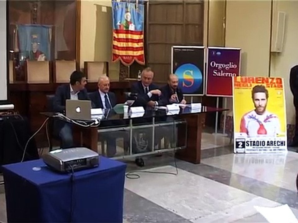 Salerno - La presentazione del concerto di Jovanotti all'Arechi (14.06.13)