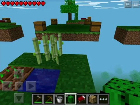 Minecraft Pocket Edition Skyblock Warriors Map iPhone/iPod/iPad/Android