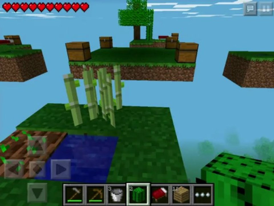 Minecraft Pocket Edition Skyblock Warriors Map iPhone/iPod/iPad/Android