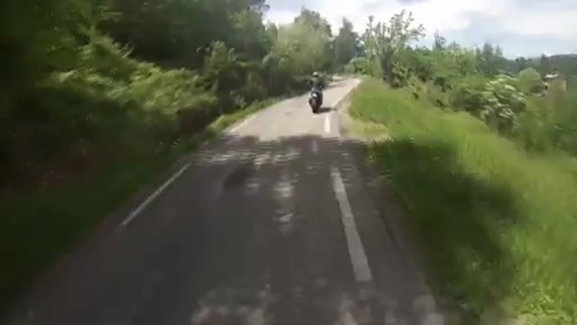 InGoPro - Balade avec Cevenne moto 30 34 en YZF R125