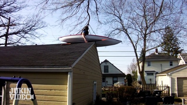 Flying Kayak | Falling Off Roof FAIL