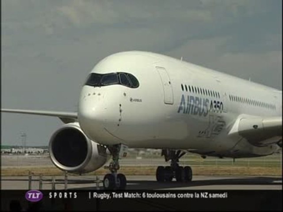 Air Bus : 1er vol test de l’A350 (Toulouse)