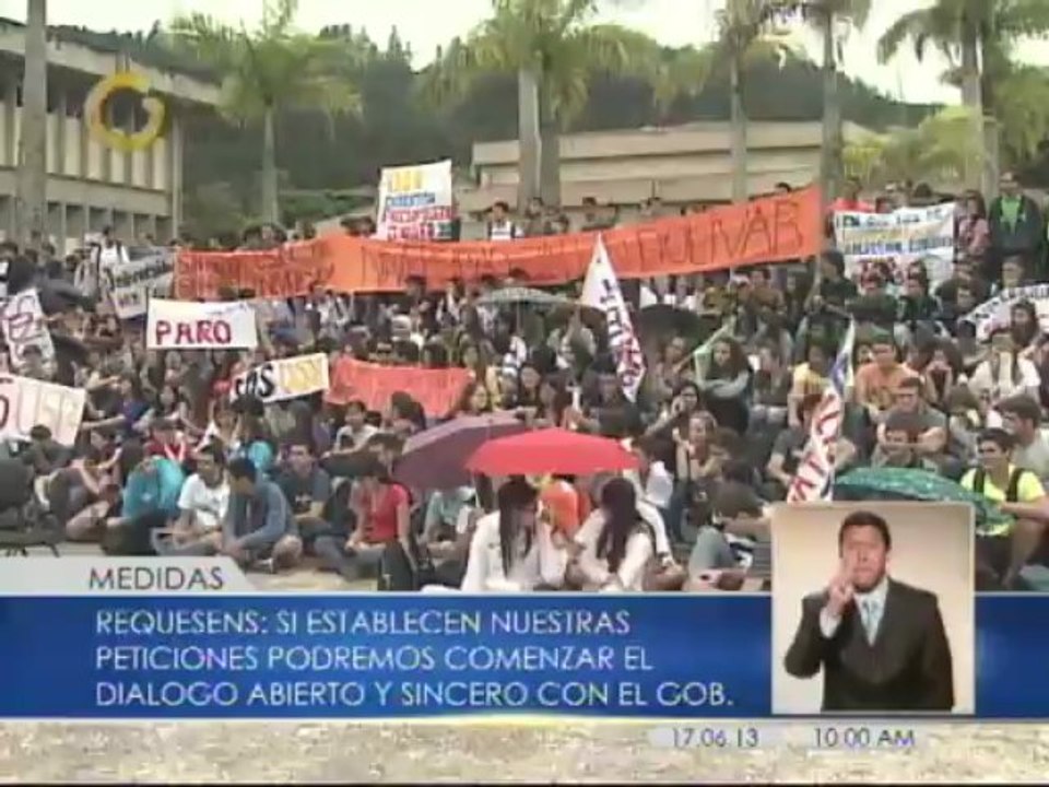 Estudiantes de la UCV y USB: Si este martes no hay respuesta satisfactoria, el conflicto se llevará a otro nivel