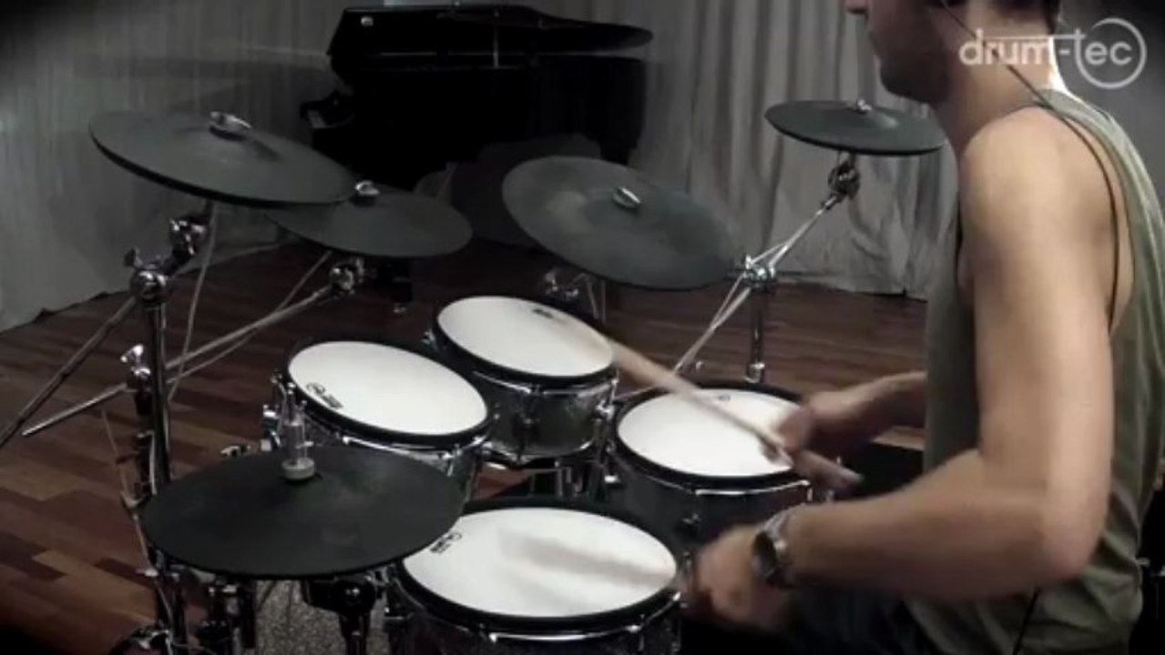 drum-tec Diabolo Silver Sparkle in action