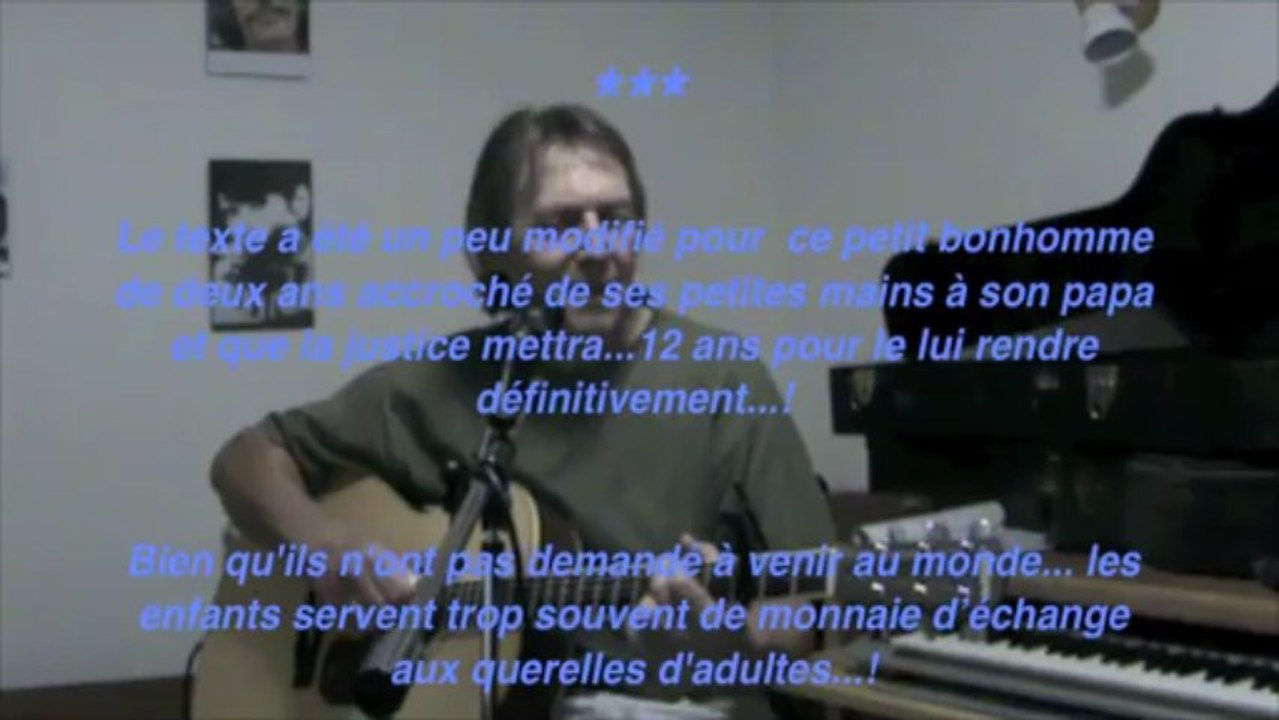 Qui a le droit.... de Patrick Bruel. Arrangement à la guitare par MDD