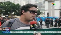 Brasileños vuelven a protestar en rechazo al alza en el pasaje