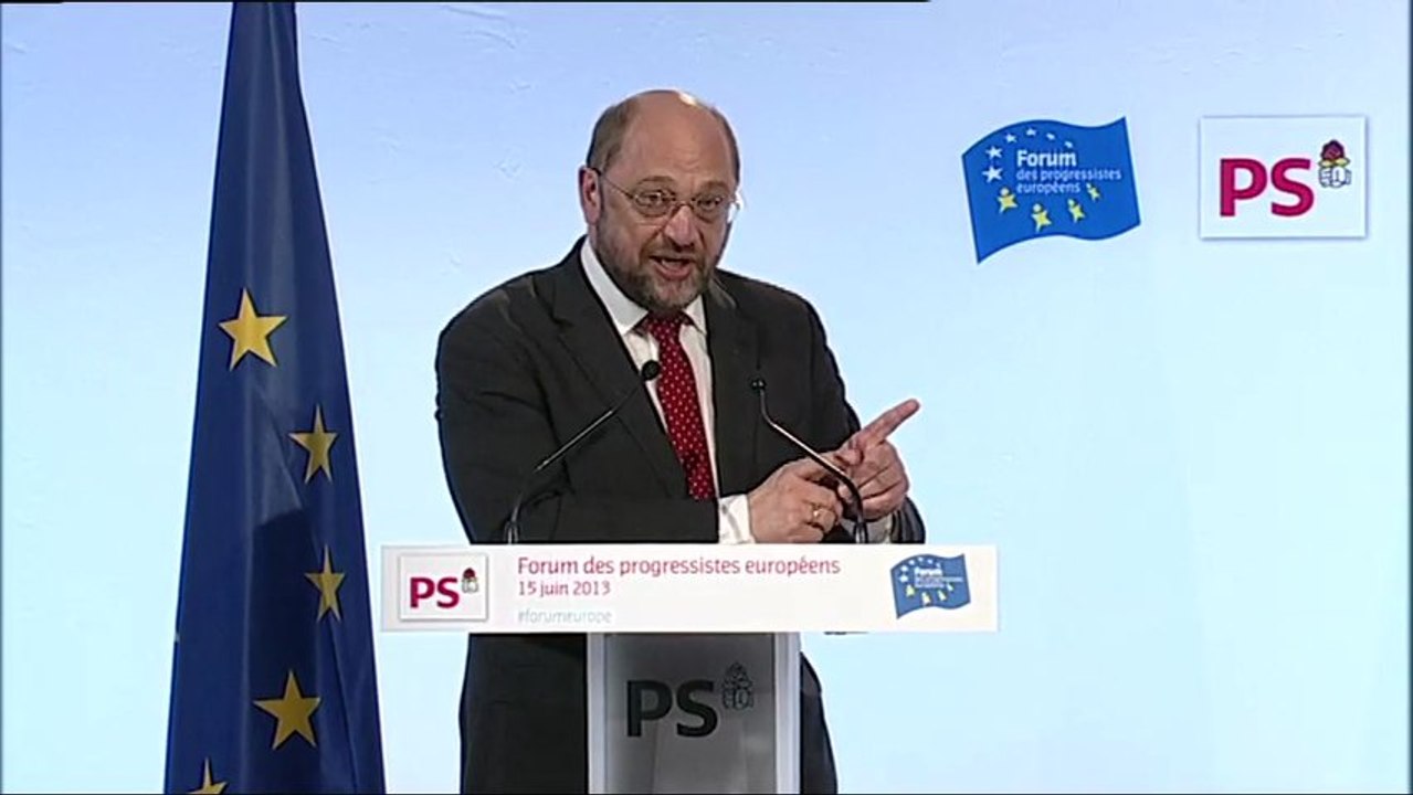 Forum Europe — Martin Schulz : «nous avons besoin d'une majorité progressiste en Europe»