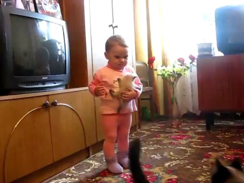 Cat VS child....
