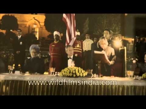 Dr. A.P.J. Abdul Kalam with George W. Bush and Dr. Manmohan Singh