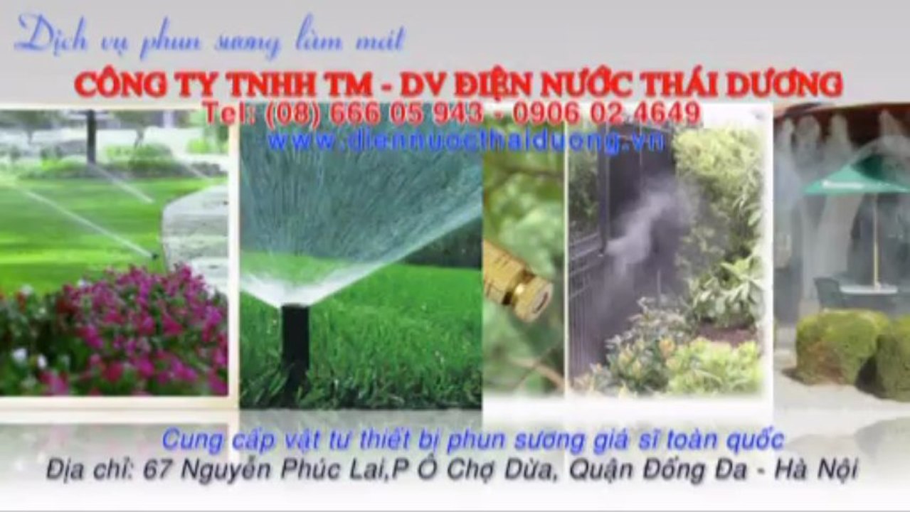 lắp đặt hệ thống phun sương làm mát tại hà nội 0984187336; Quận Thanh Xuân.; Quận Tây Hồ; Quận Long Biên; phun suong, lắp phun sương, máy phun sương  CÔNG TY TNHH TM-DV ĐIỆN NƯỚC THÁI DƯƠNG CHUYÊN LẮP ĐẶT HỆ THỐNG PHUN SƯƠNG uy tín, chất lượng, giá cả cạn