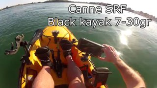 Vacances Bretagne avril 2013, Gros bar / lunker en kayak, scène rare en vidéo, HD 1080