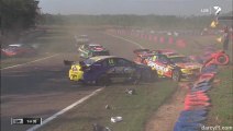 V8 SUpercars Darwin2013 Race3 Start Huge Crash Red Flag