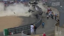 24H Hours Mans 2011 Race Massive Crash Flip Mcnish