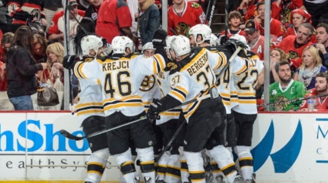 Bruins, Blackhawks Discuss Game 2