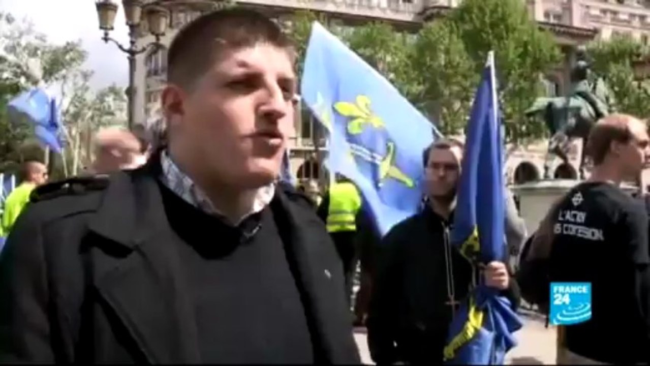 Les Jeunesses nationalistes face à la Loi Taubira (France 24, 6 juin 2013)