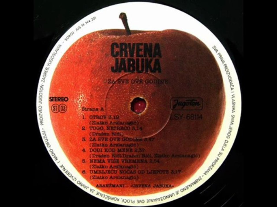 UMRIJEĆU NOĆAS OD LJEPOTE - CRVENA JABUKA (1987)