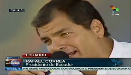 Correa celebra aprobación de la Ley de Comunicación