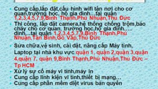 Hot-Dịch Vụ Sửa Chữa,Cài Đặt Máy Vi Tính Tận Nơi Quận 3-0988274079