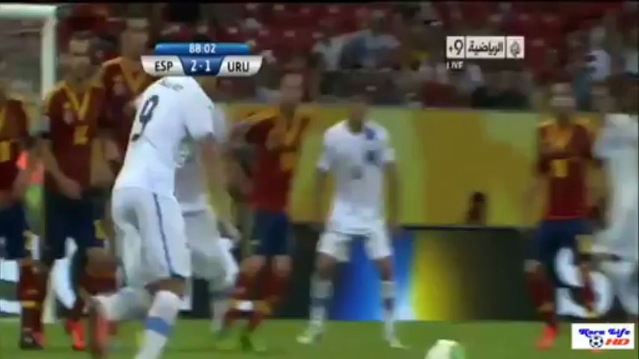 Espagne vs Uruguay 2-1 [ 17-6-2013 ] AMAZING Goals of Luis Suarez