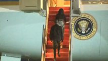 Obama family leave on Air Force One for G8 summit