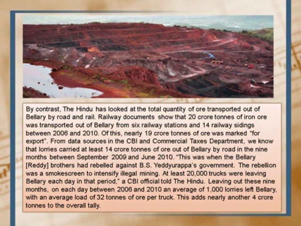 BHM (black hawk mining) fraud warnings Karnataka lost Rs 1 lakh cr from 2006-2010