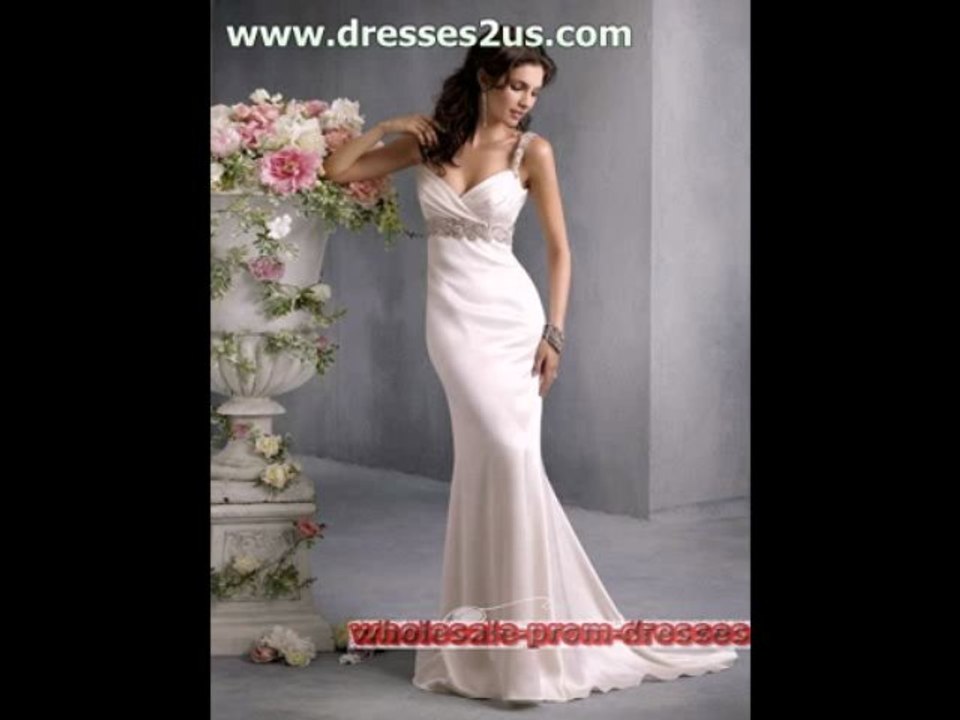 Sheath Column Wedding Dresses at dresses2us.com