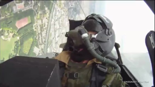 Démo du Rafale vue du cockpit - Bourget 2013 - Dassault Aviation