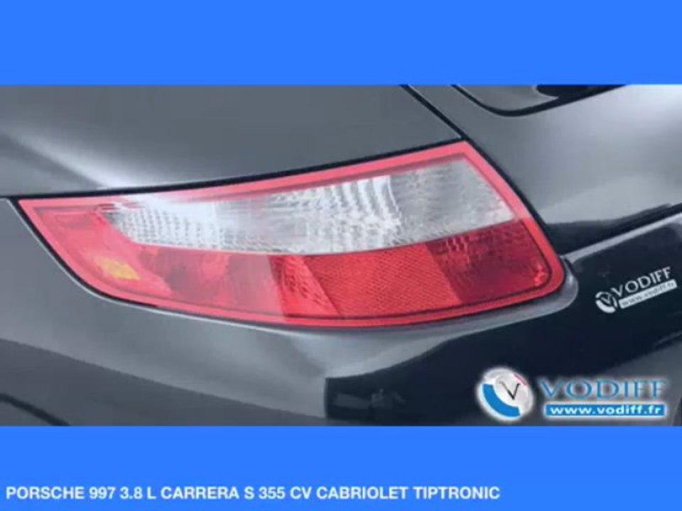 VODIFF : PORSCHE OCCASION ALSACE : PORSCHE 997 3.8 L CARRERA S 355 CV CABRIOLET TIPTRONIC